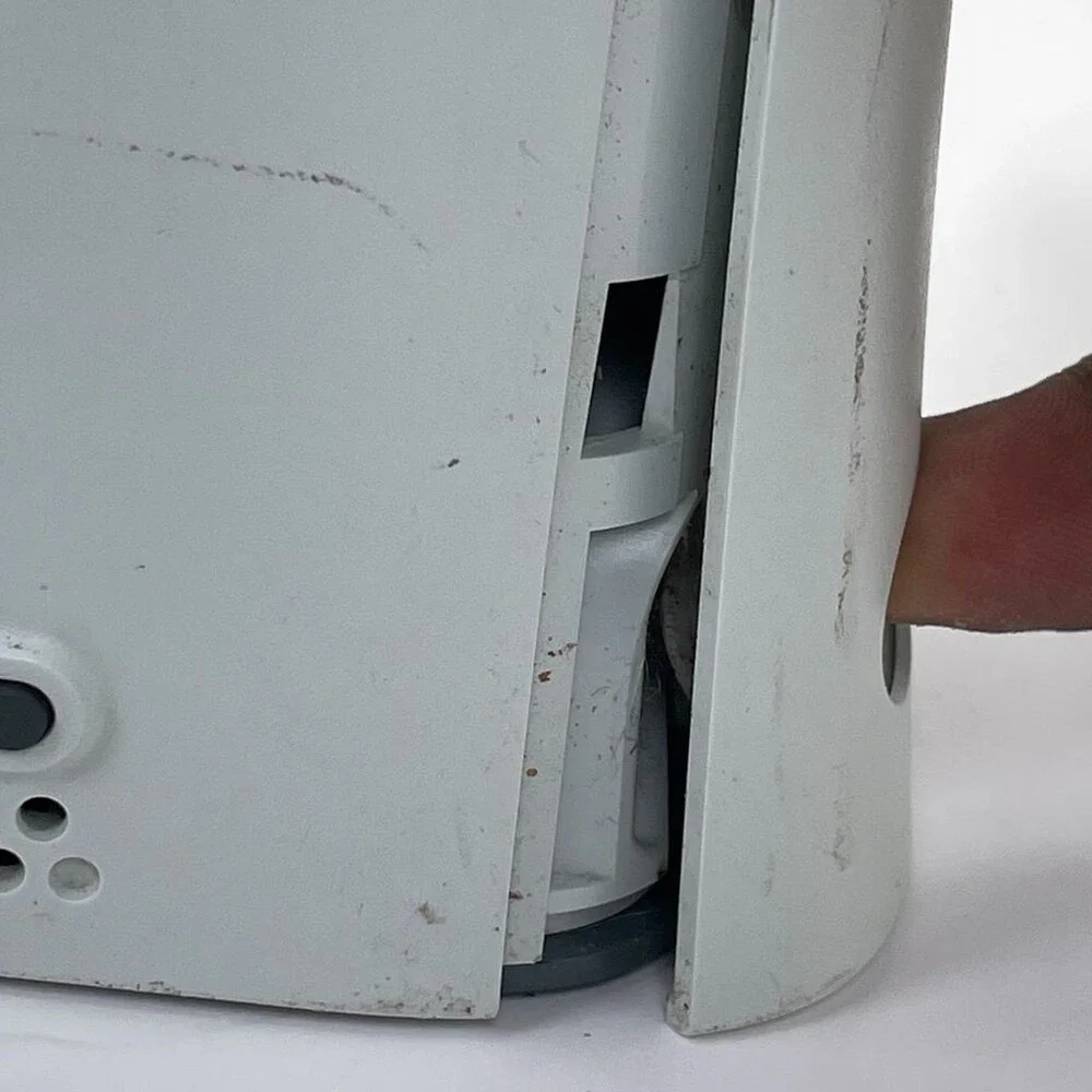 White Xbox 360 Elite Fat Original AV HDMI Ethernet Console Only - FOR PARTS RROD